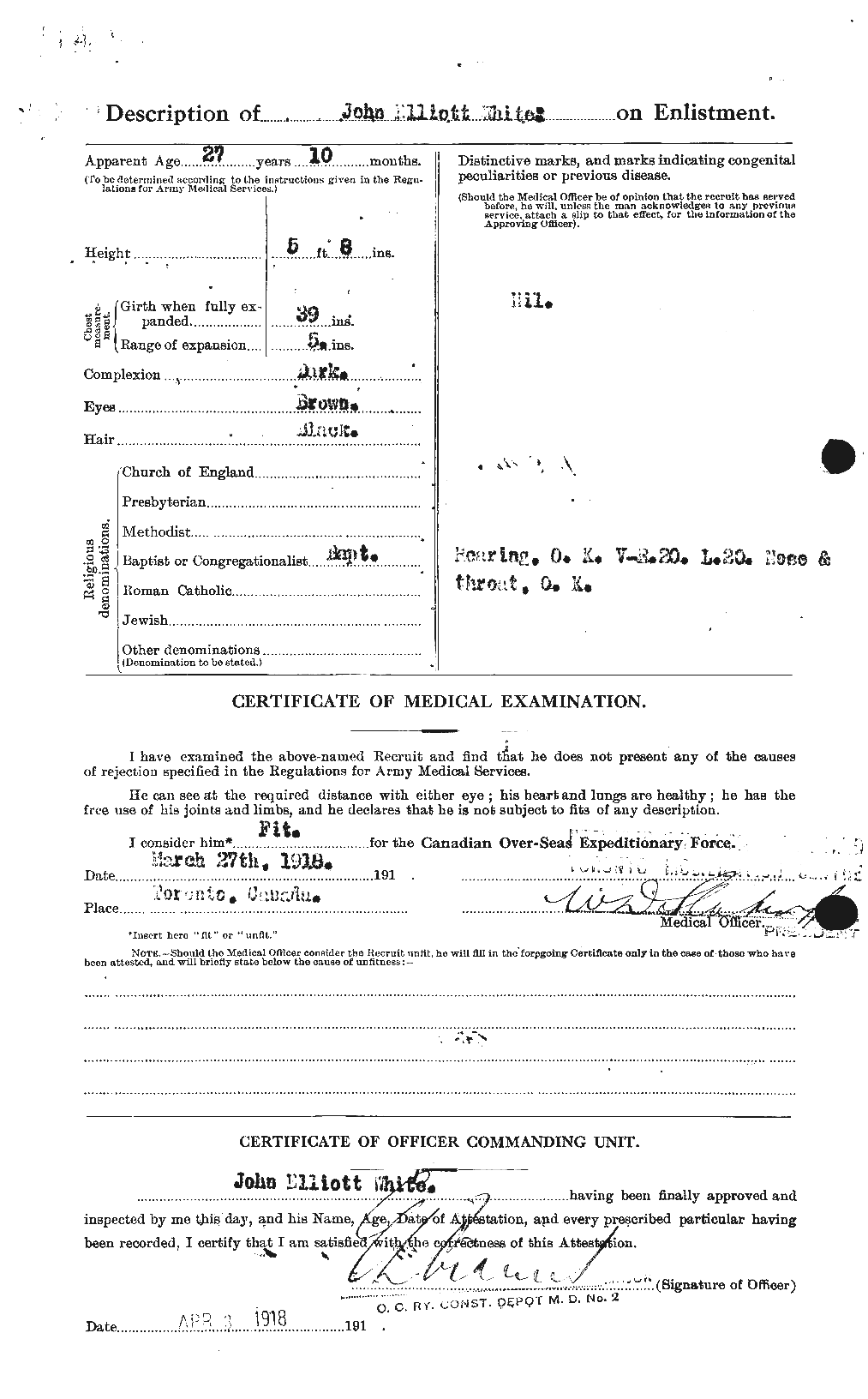 Personnel Records of the First World War - CEF 671554b