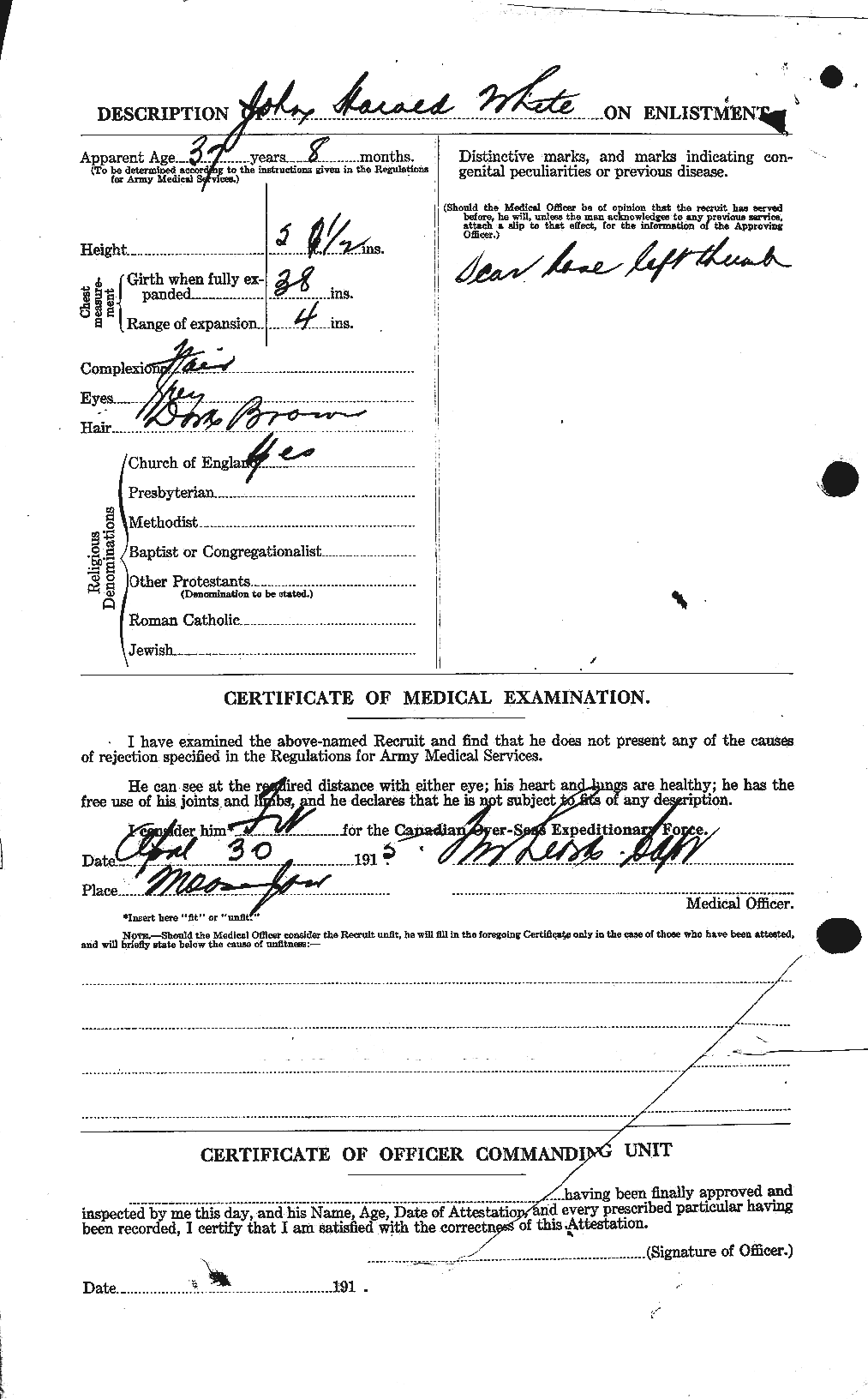 Personnel Records of the First World War - CEF 671565b