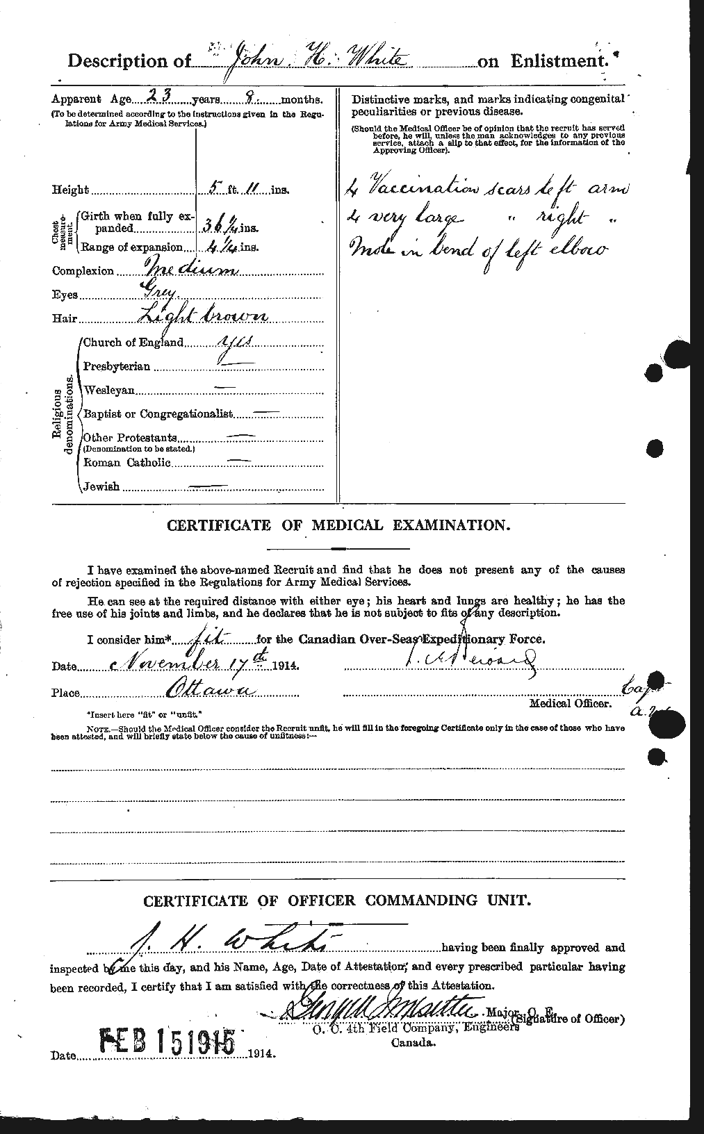 Personnel Records of the First World War - CEF 671566b