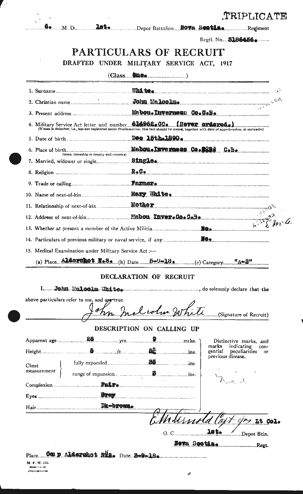 Personnel Records of the First World War - CEF 671585a