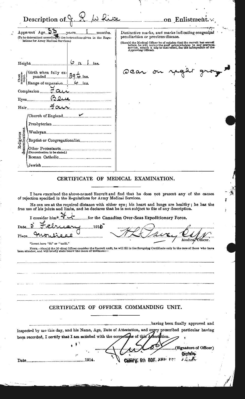 Personnel Records of the First World War - CEF 671595b