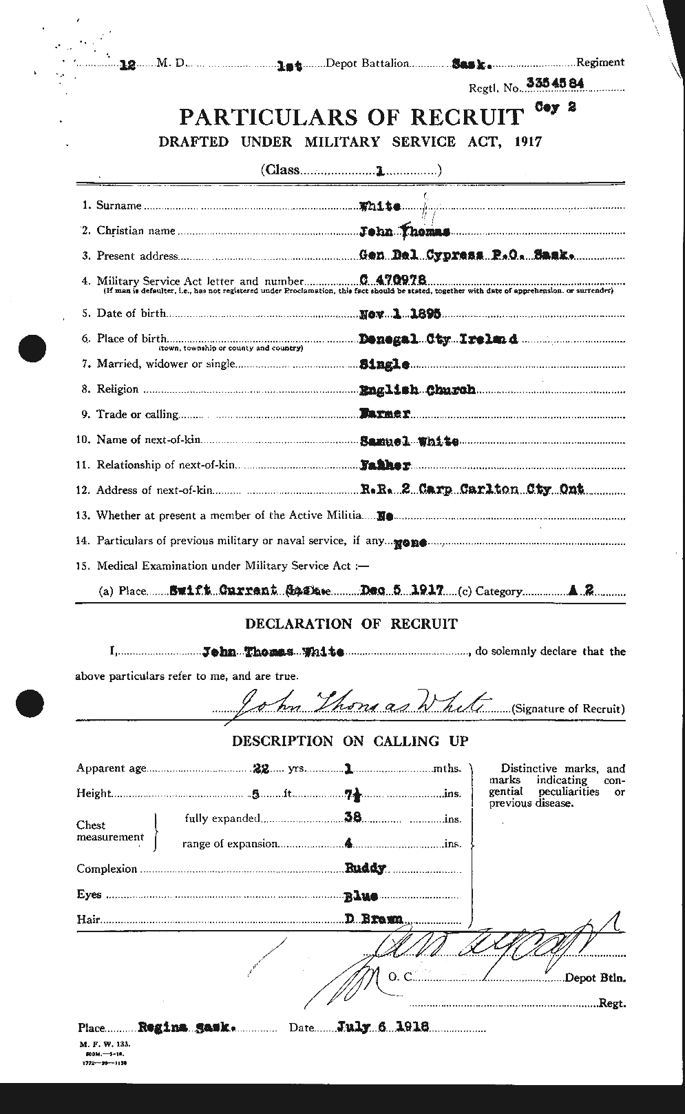 Personnel Records of the First World War - CEF 671606a
