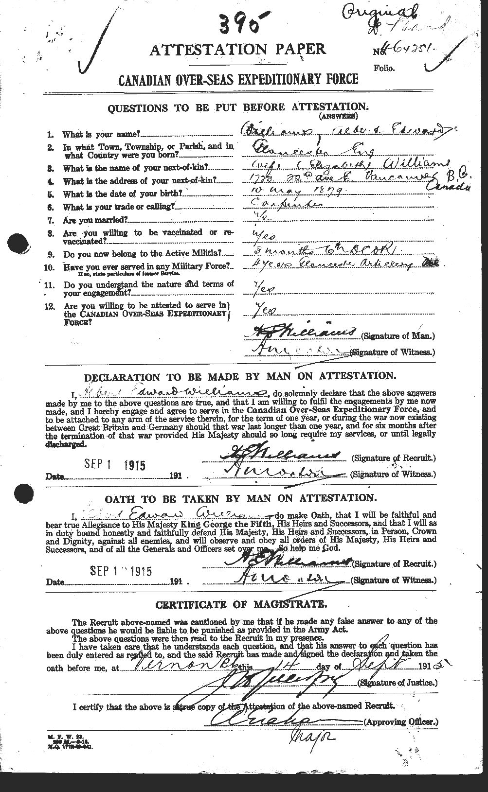 Personnel Records of the First World War - CEF 673783a