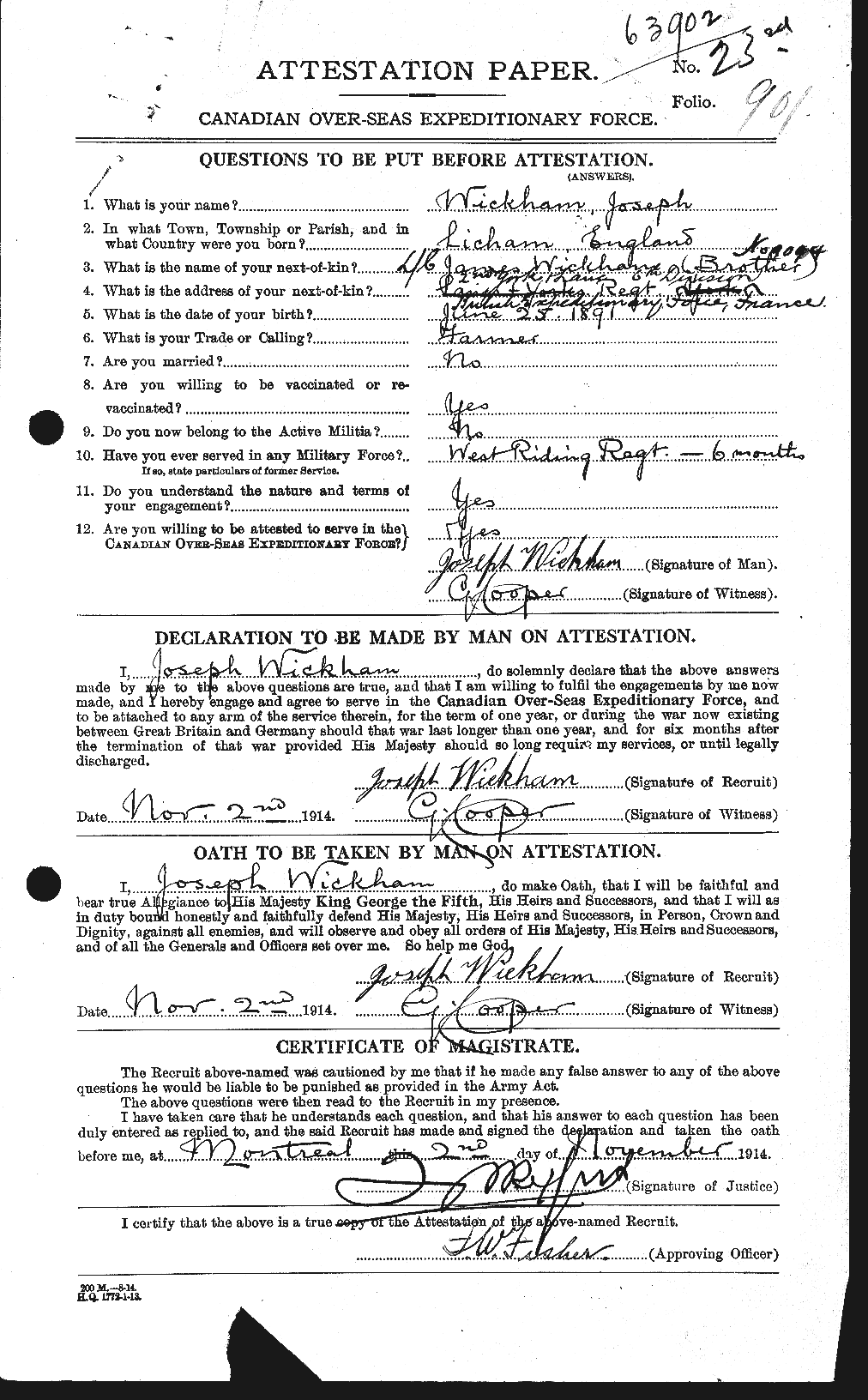 Personnel Records of the First World War - CEF 673953a