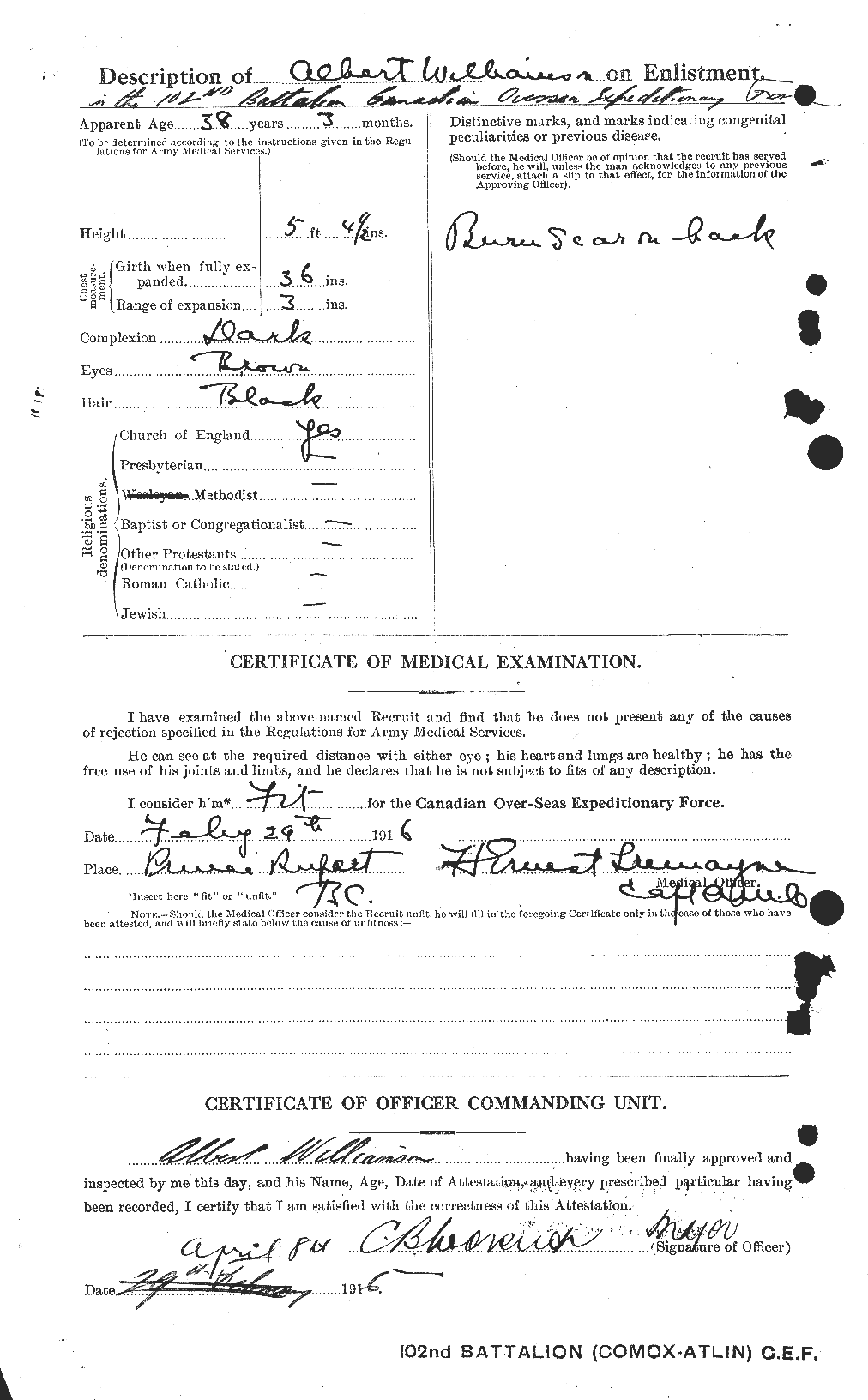 Personnel Records of the First World War - CEF 674729b