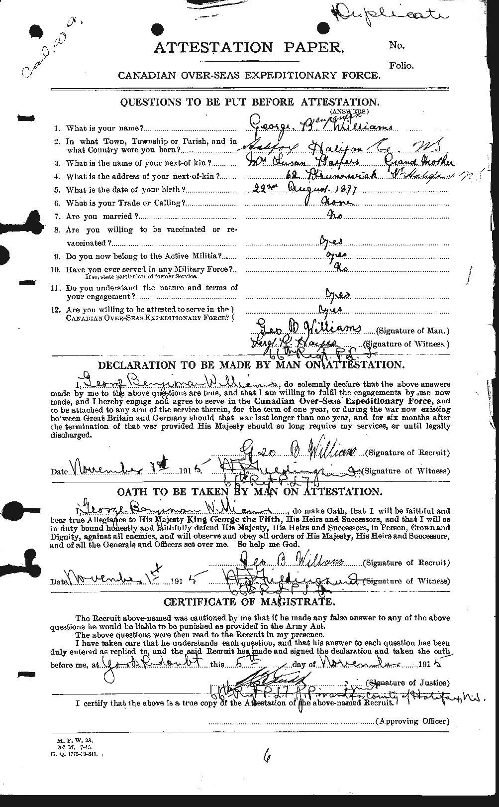 Personnel Records of the First World War - CEF 676029a