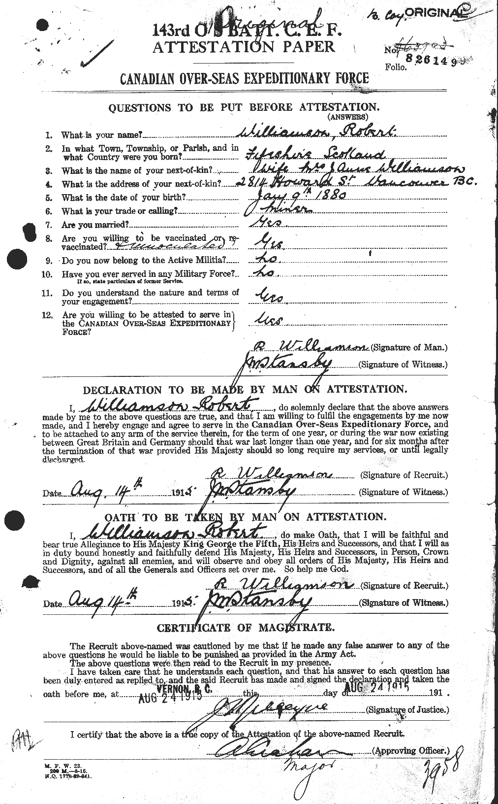 Personnel Records of the First World War - CEF 676229a