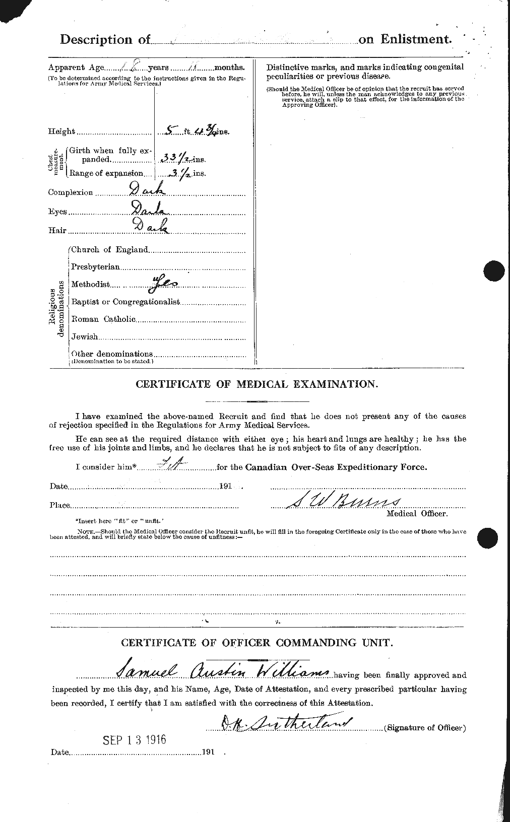Dossiers du Personnel de la Première Guerre mondiale - CEC 676572b