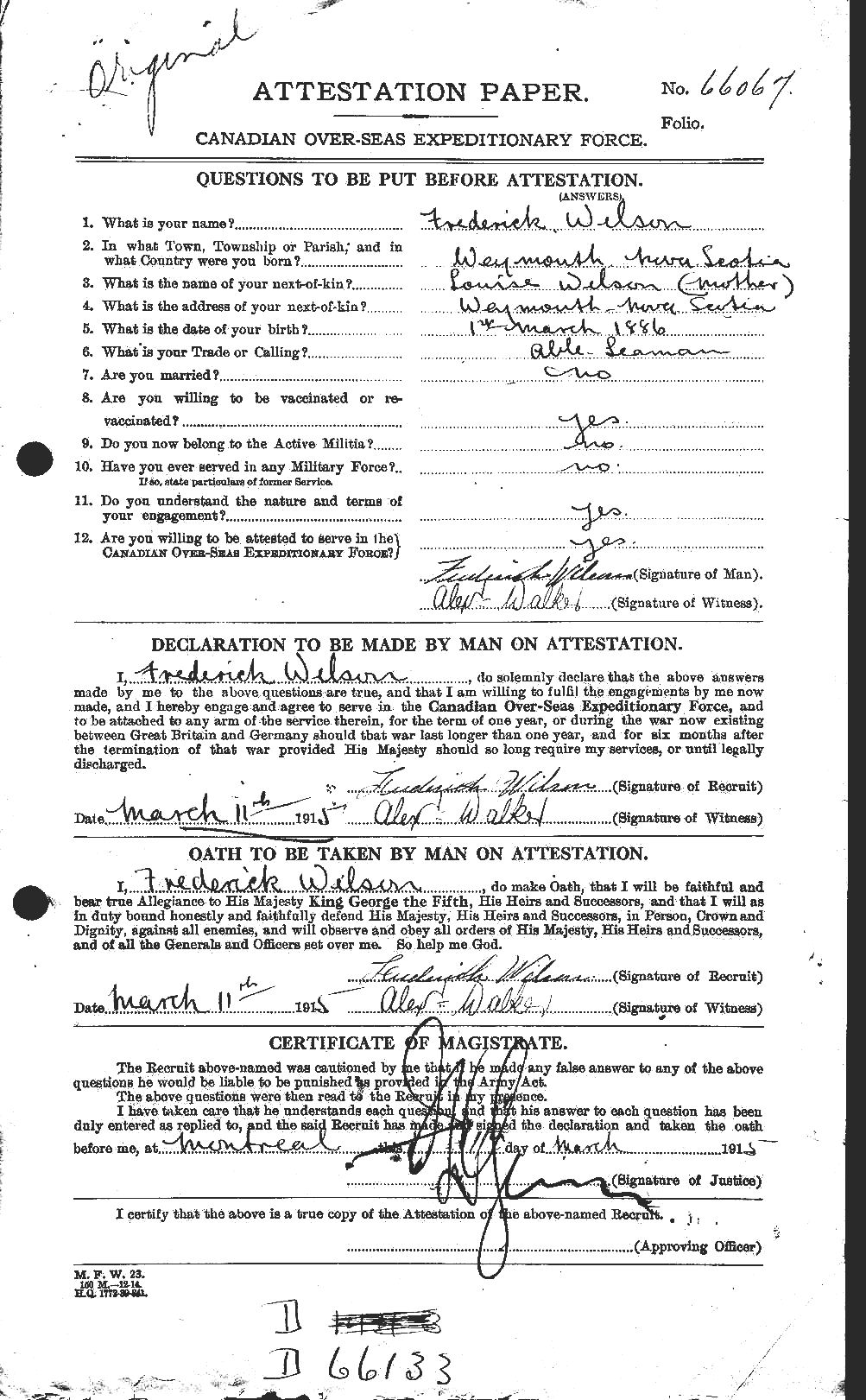Personnel Records of the First World War - CEF 677581a