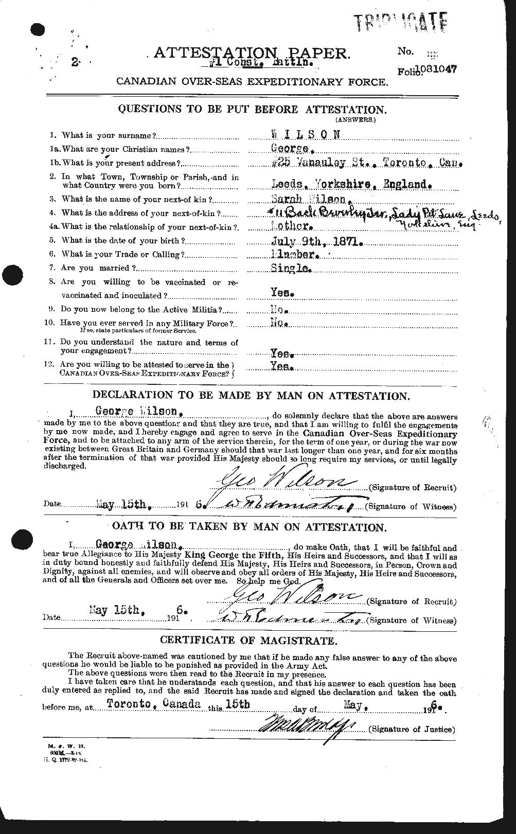 Personnel Records of the First World War - CEF 677638a