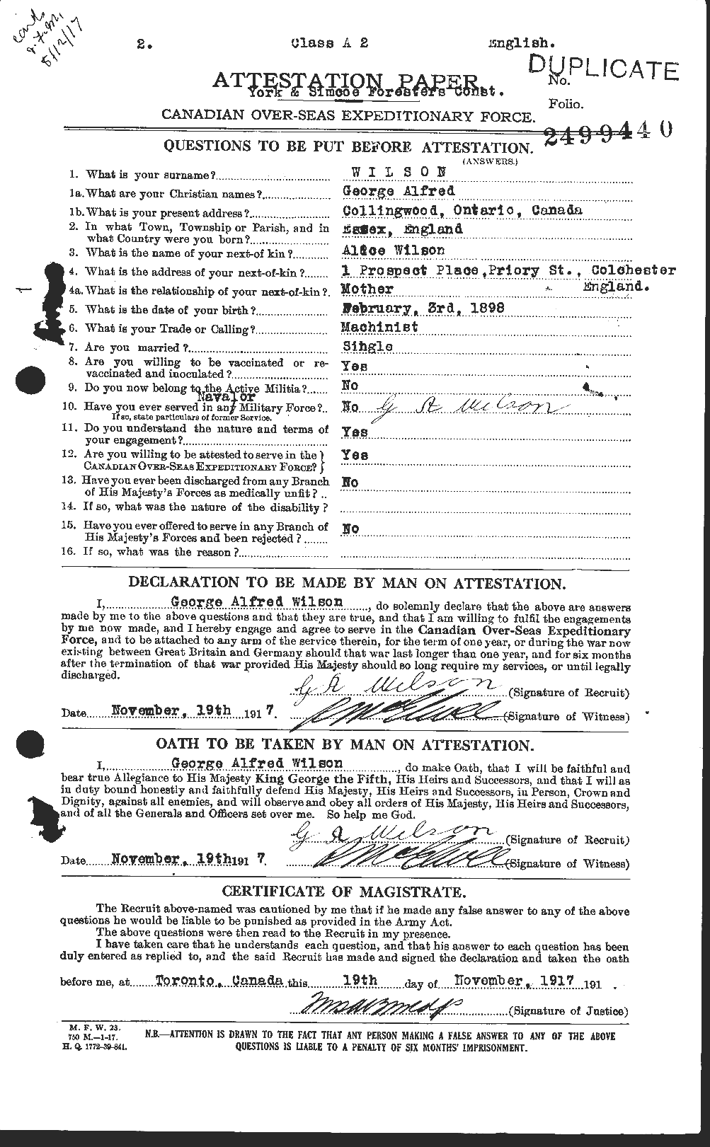 Personnel Records of the First World War - CEF 677693a