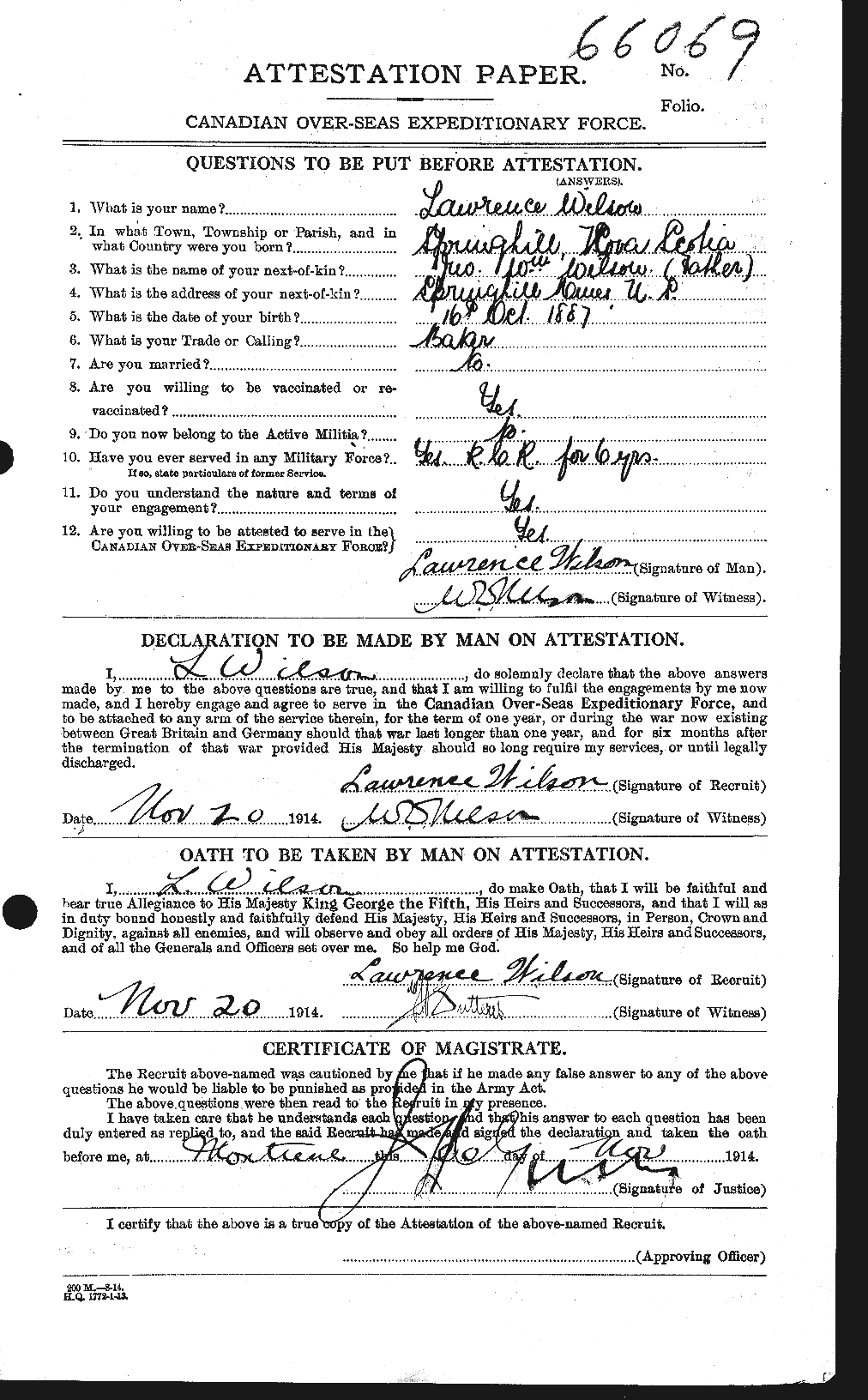 Personnel Records of the First World War - CEF 678618a