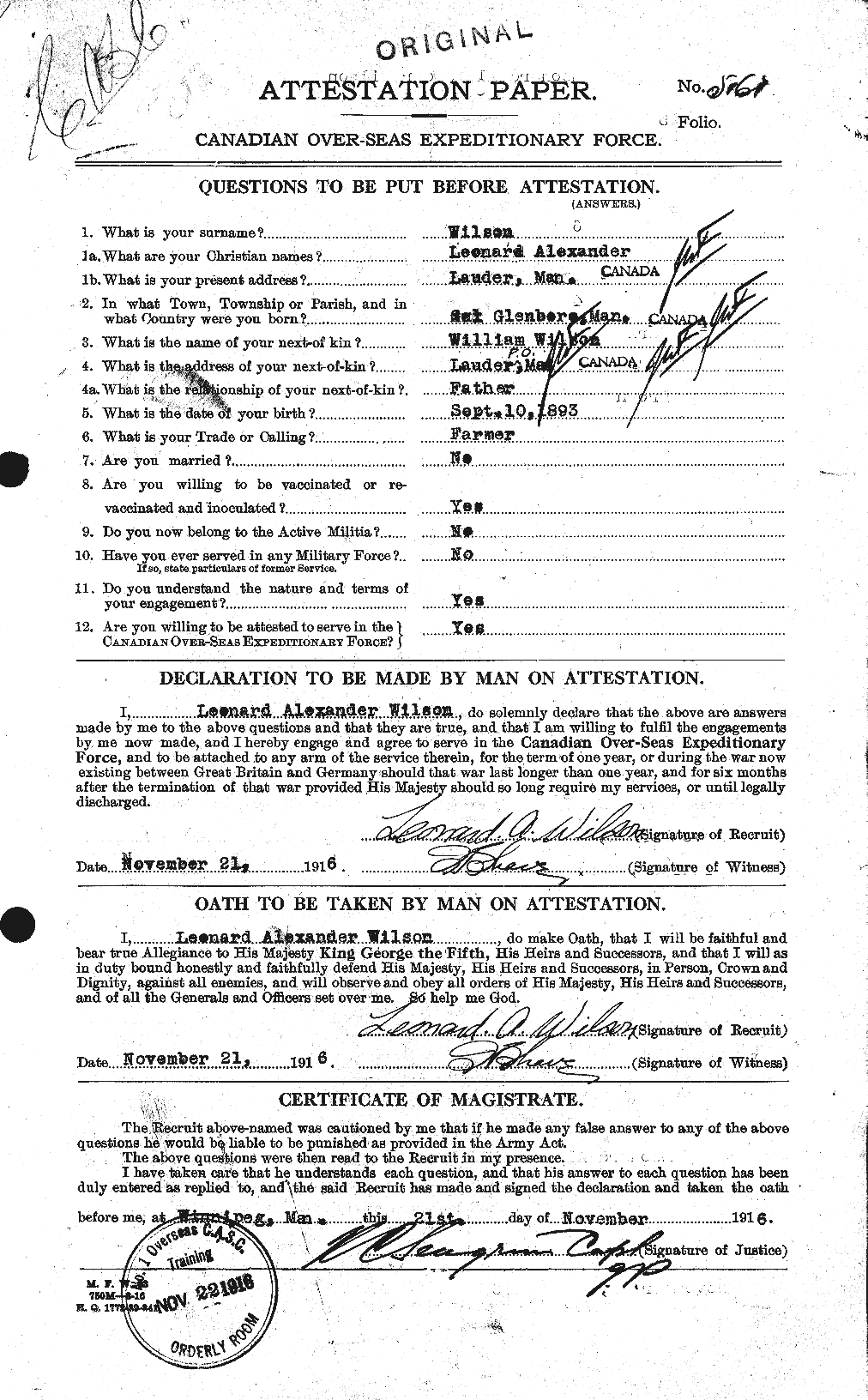 Personnel Records of the First World War - CEF 678636a