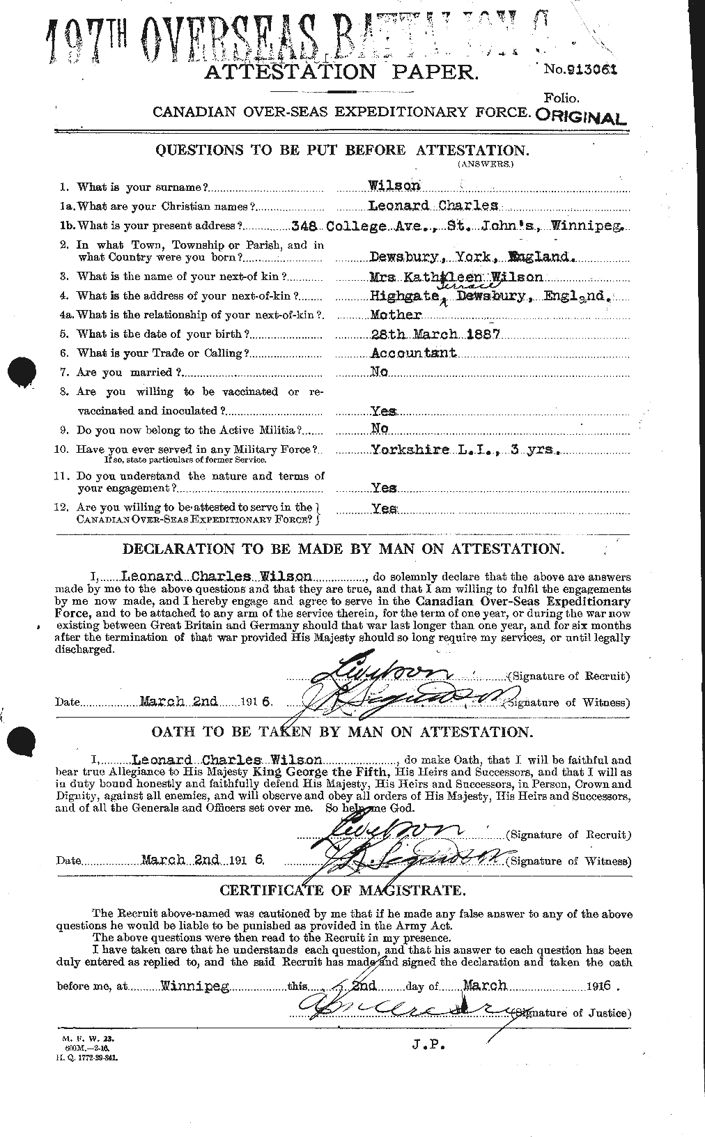 Personnel Records of the First World War - CEF 678638a