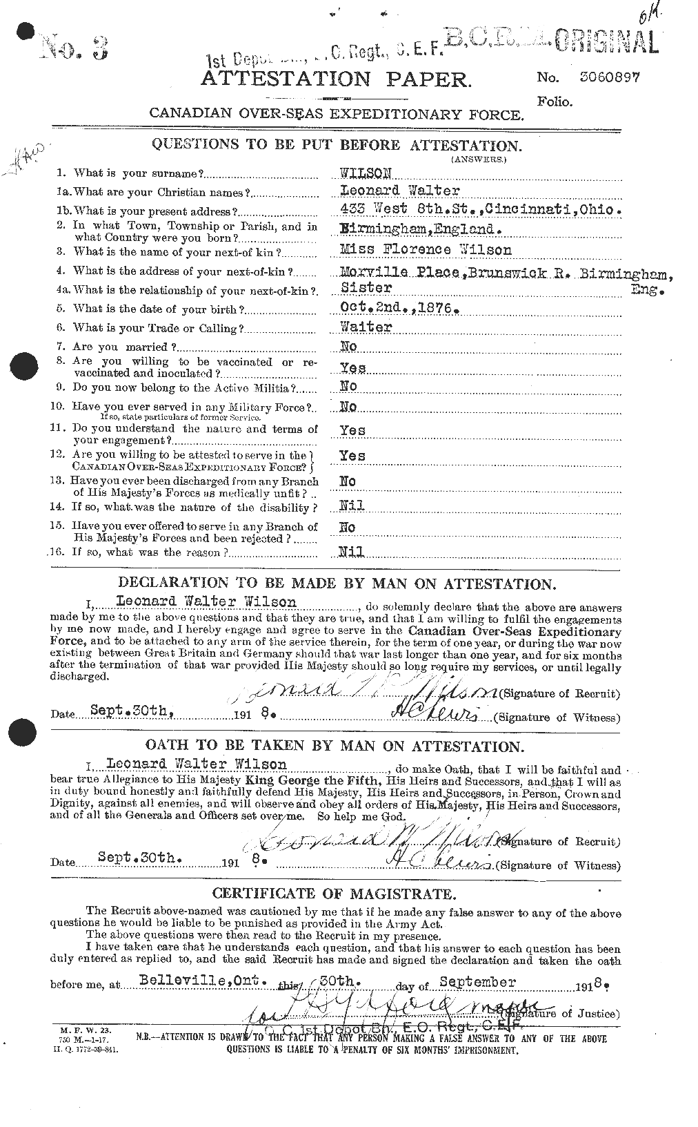 Personnel Records of the First World War - CEF 678642a