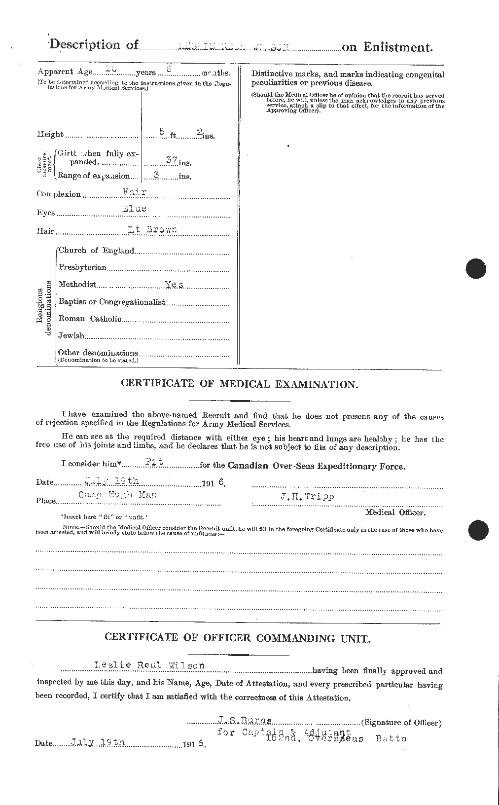 Dossiers du Personnel de la Première Guerre mondiale - CEC 678650b
