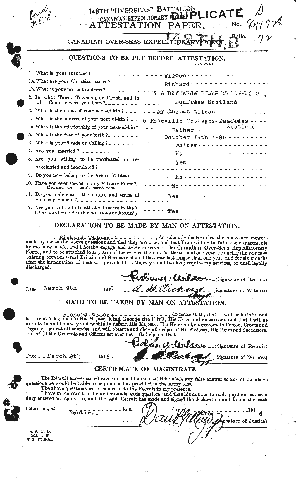 Personnel Records of the First World War - CEF 678837a