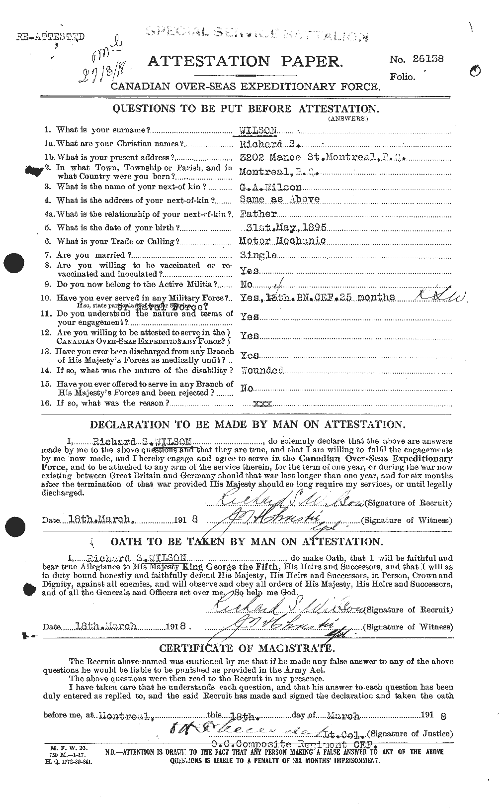 Personnel Records of the First World War - CEF 678859a