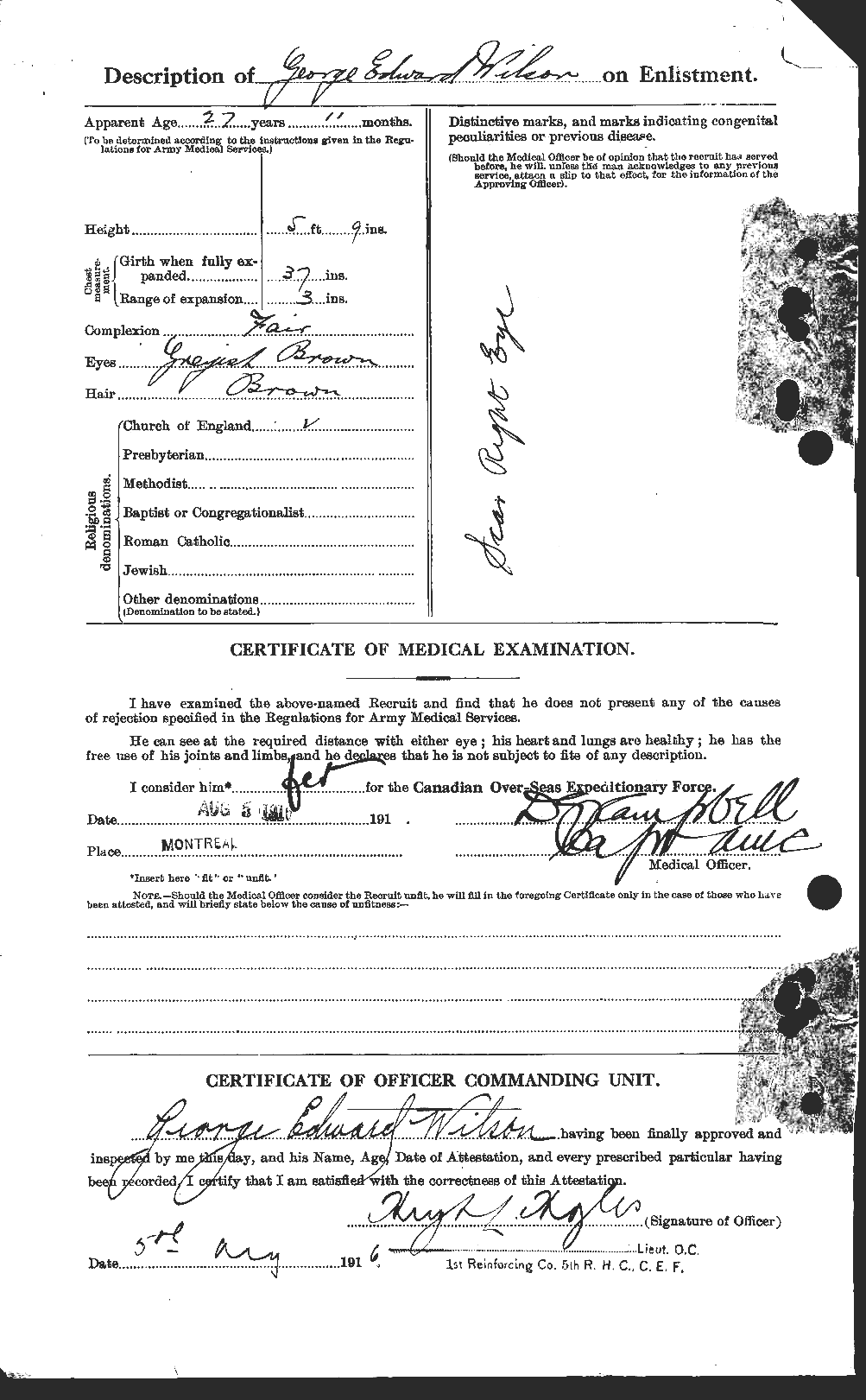 Personnel Records of the First World War - CEF 679270b