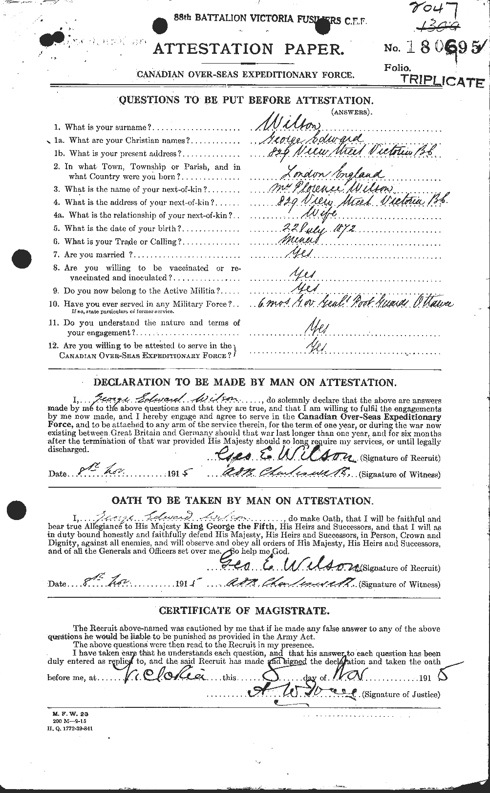 Personnel Records of the First World War - CEF 679272a