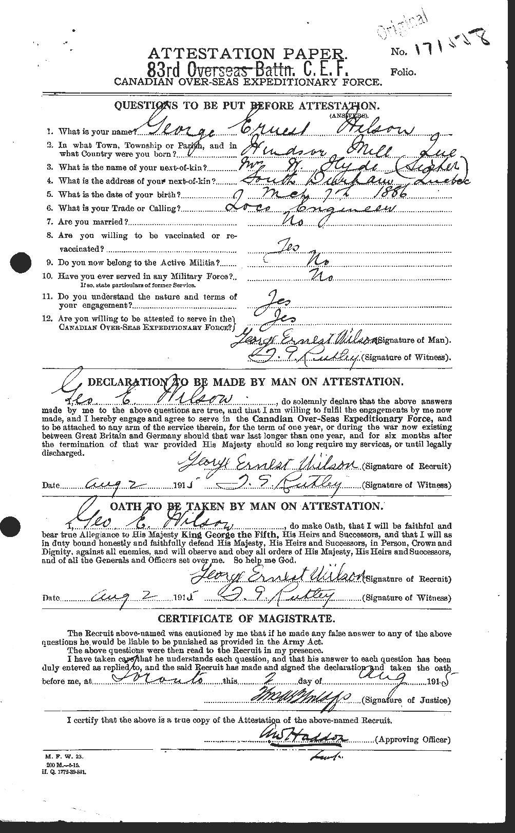 Personnel Records of the First World War - CEF 679280a