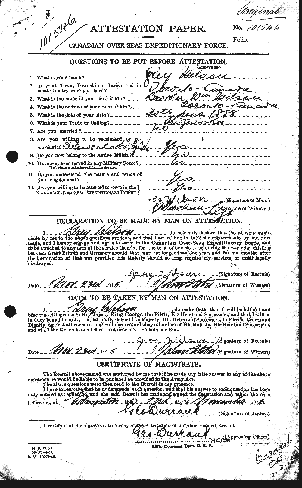 Personnel Records of the First World War - CEF 679387a