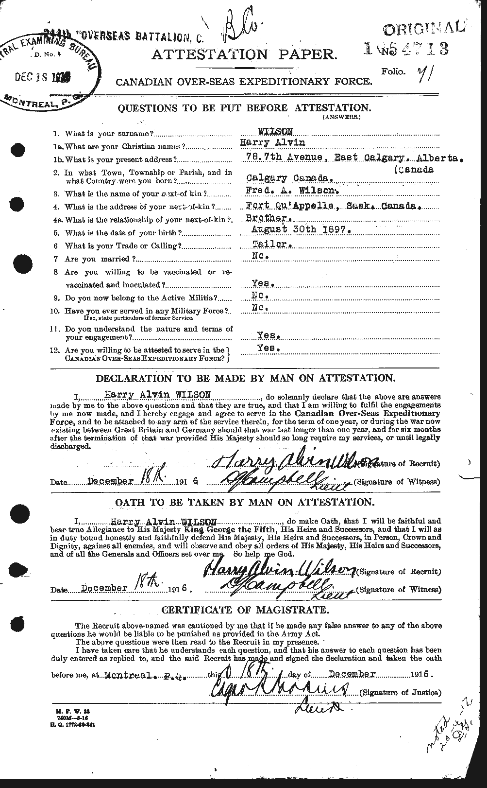 Personnel Records of the First World War - CEF 679456a