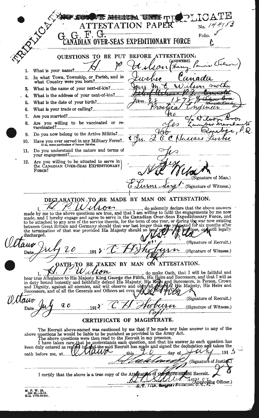 Personnel Records of the First World War - CEF 679469a