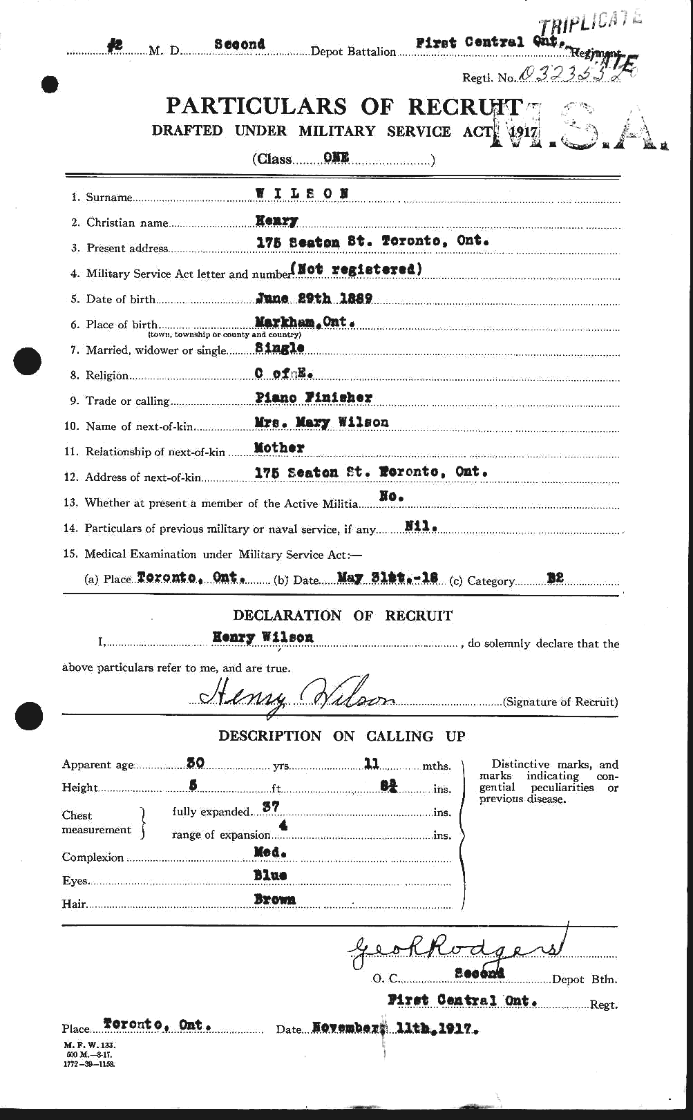 Personnel Records of the First World War - CEF 679495a