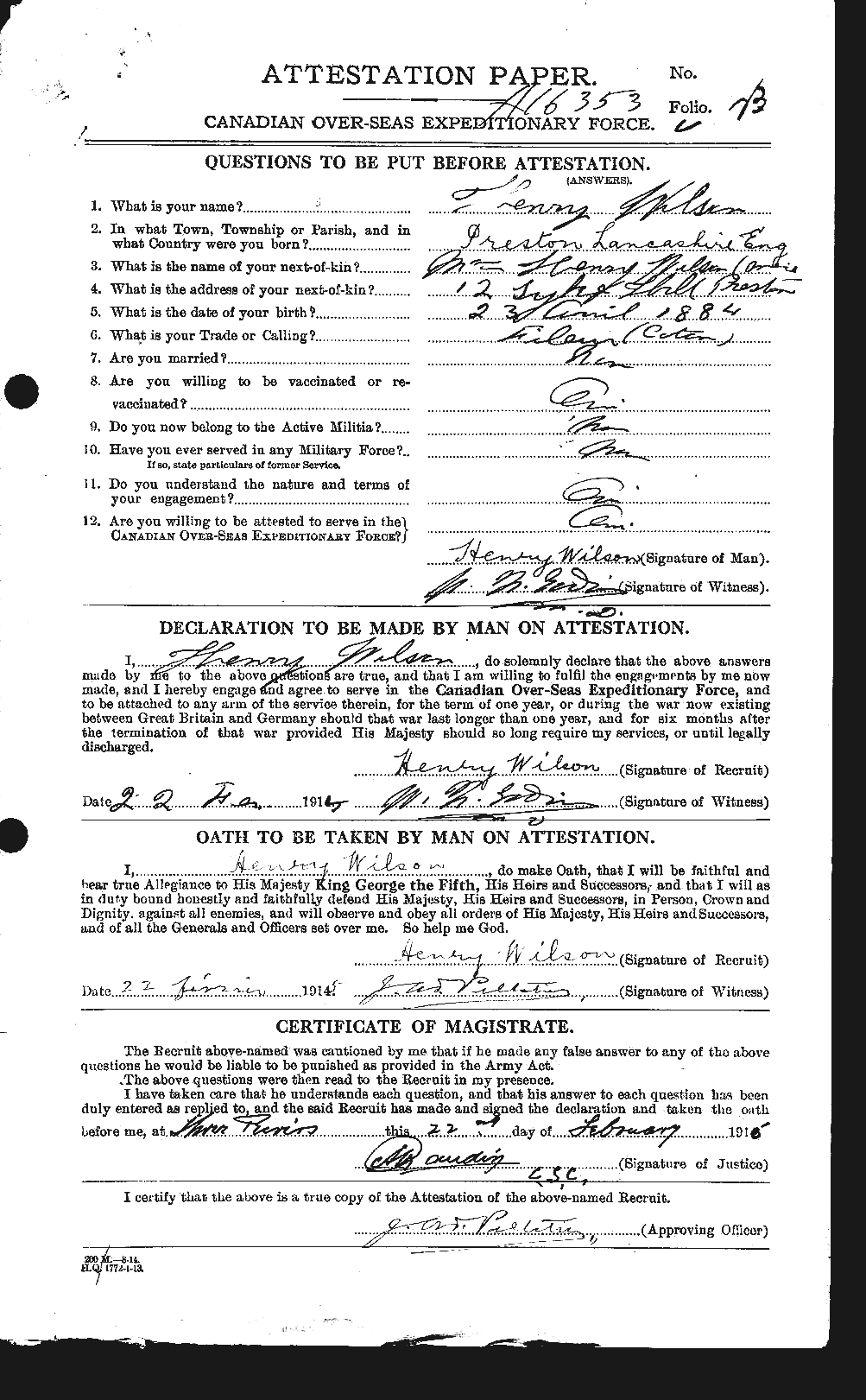 Personnel Records of the First World War - CEF 679508a