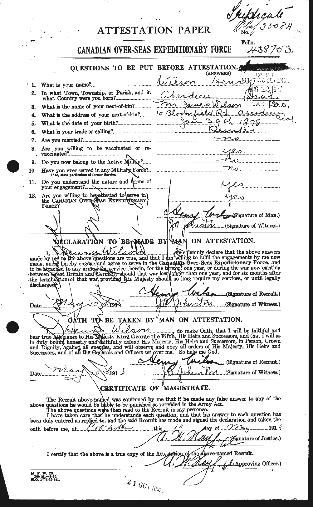Personnel Records of the First World War - CEF 679513a