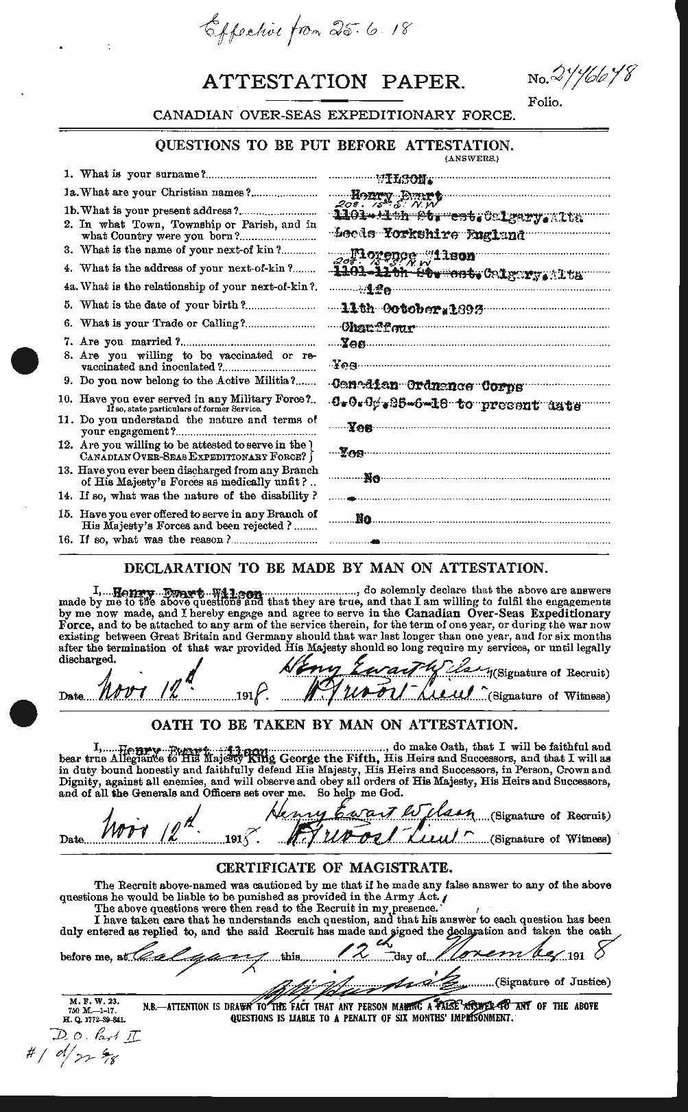 Personnel Records of the First World War - CEF 679522a
