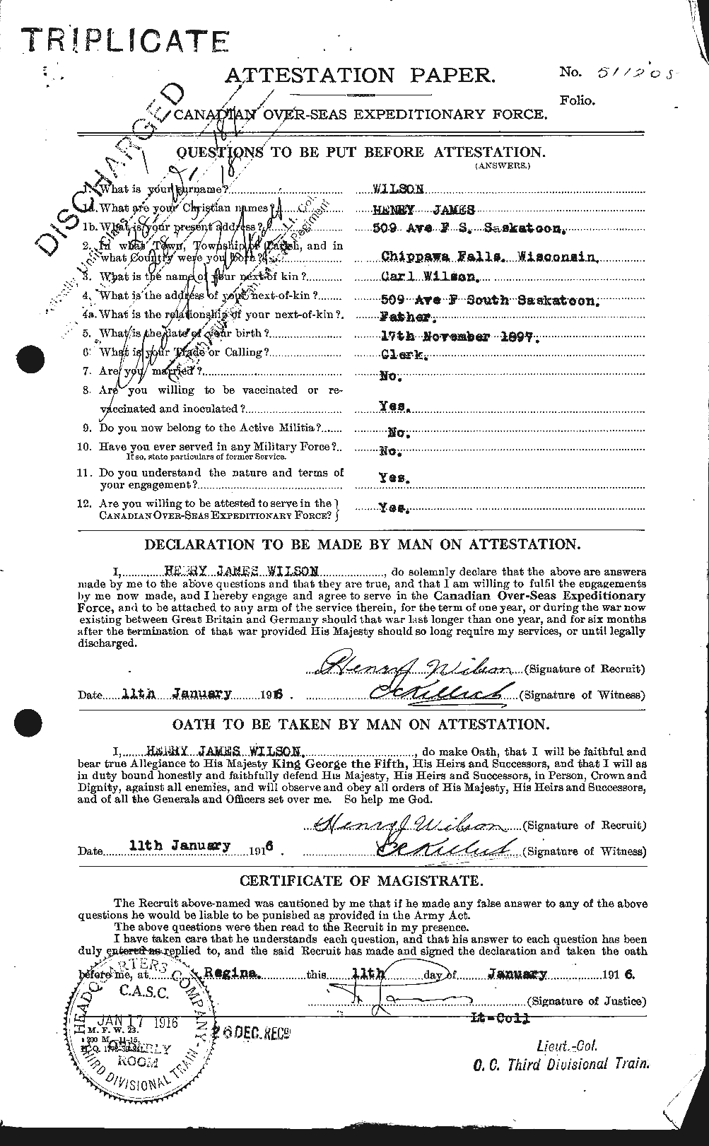 Personnel Records of the First World War - CEF 679531a