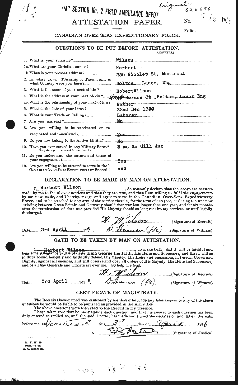 Personnel Records of the First World War - CEF 679546a