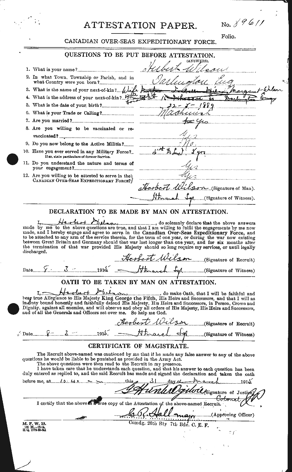 Personnel Records of the First World War - CEF 679547a