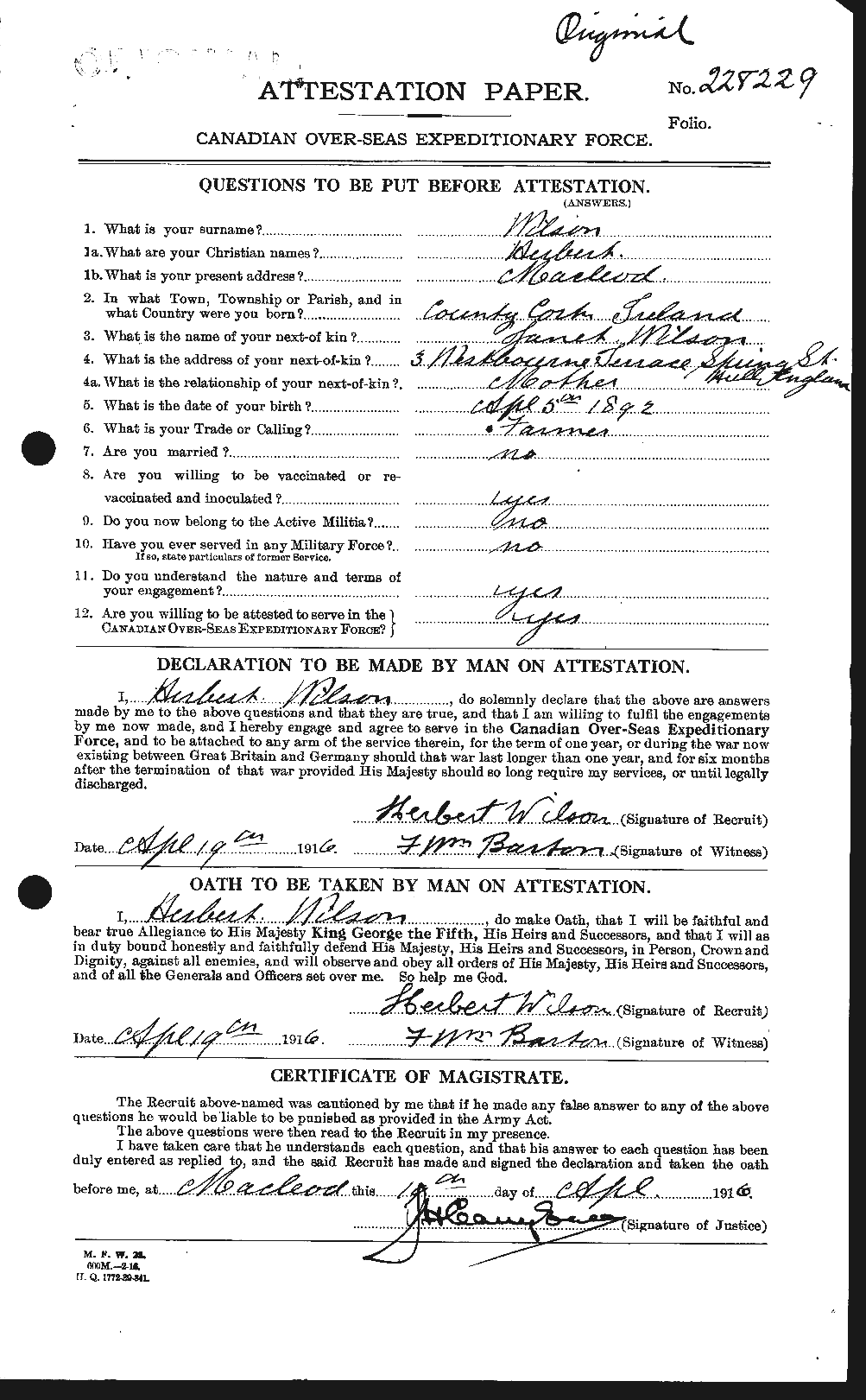 Personnel Records of the First World War - CEF 679548a