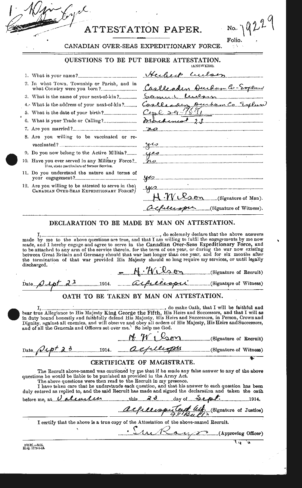 Personnel Records of the First World War - CEF 679556a
