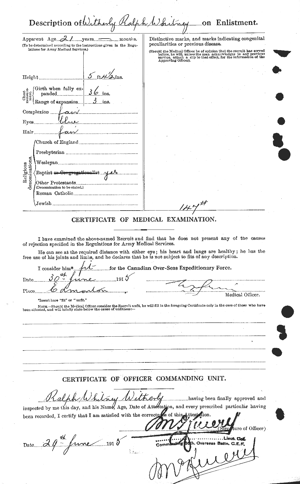Personnel Records of the First World War - CEF 679945b