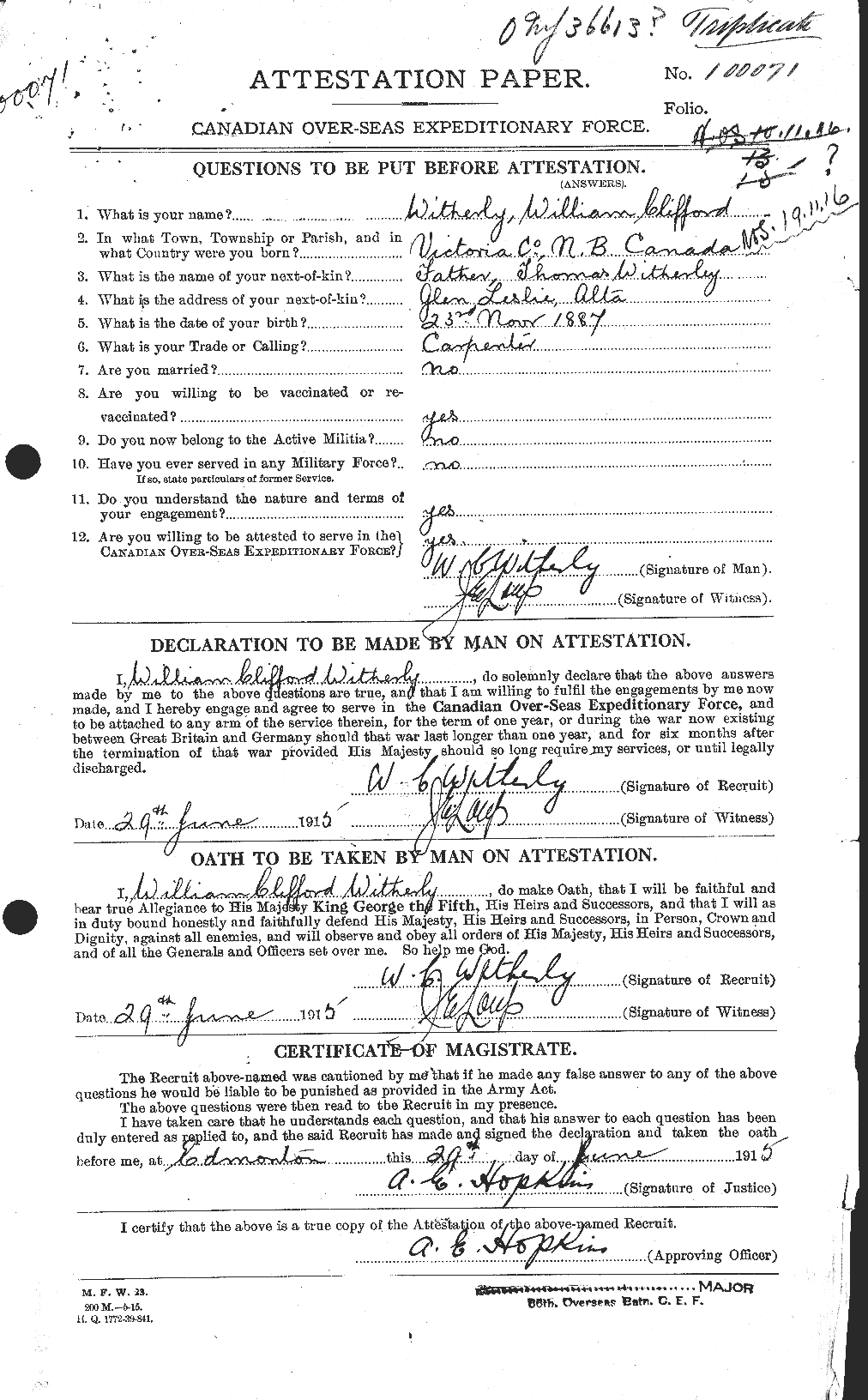 Personnel Records of the First World War - CEF 679946a