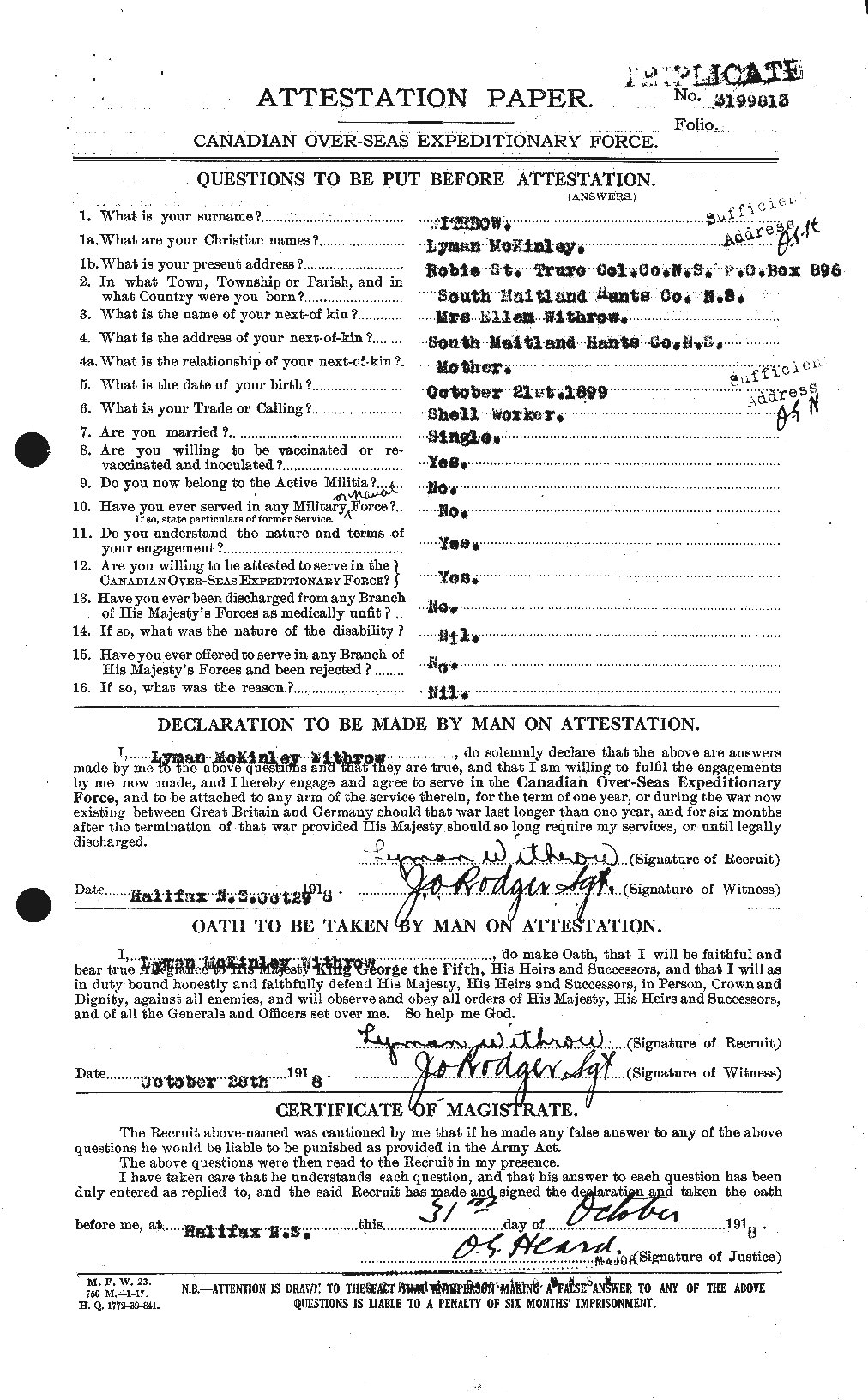 Personnel Records of the First World War - CEF 680025a