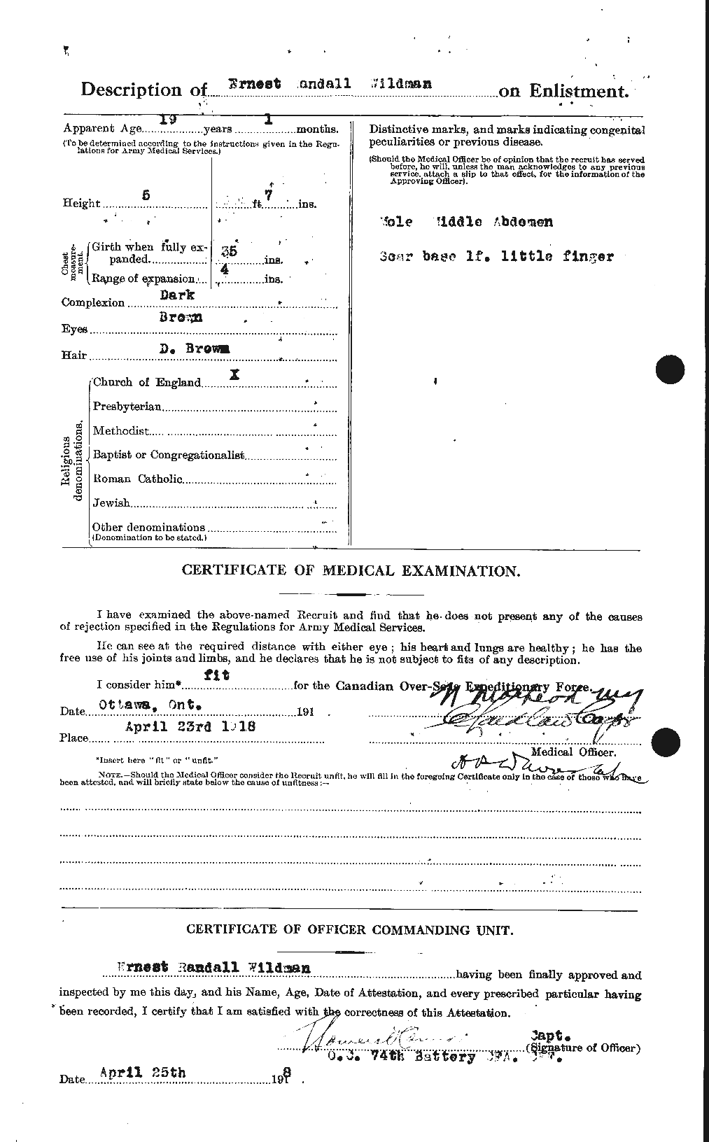 Personnel Records of the First World War - CEF 680122b