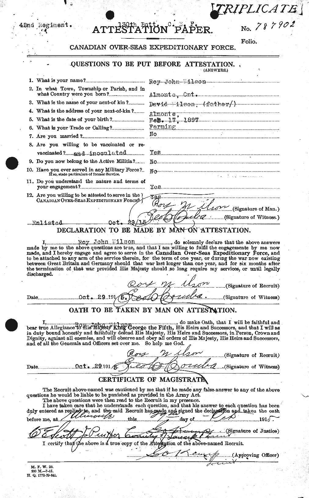 Personnel Records of the First World War - CEF 681061a
