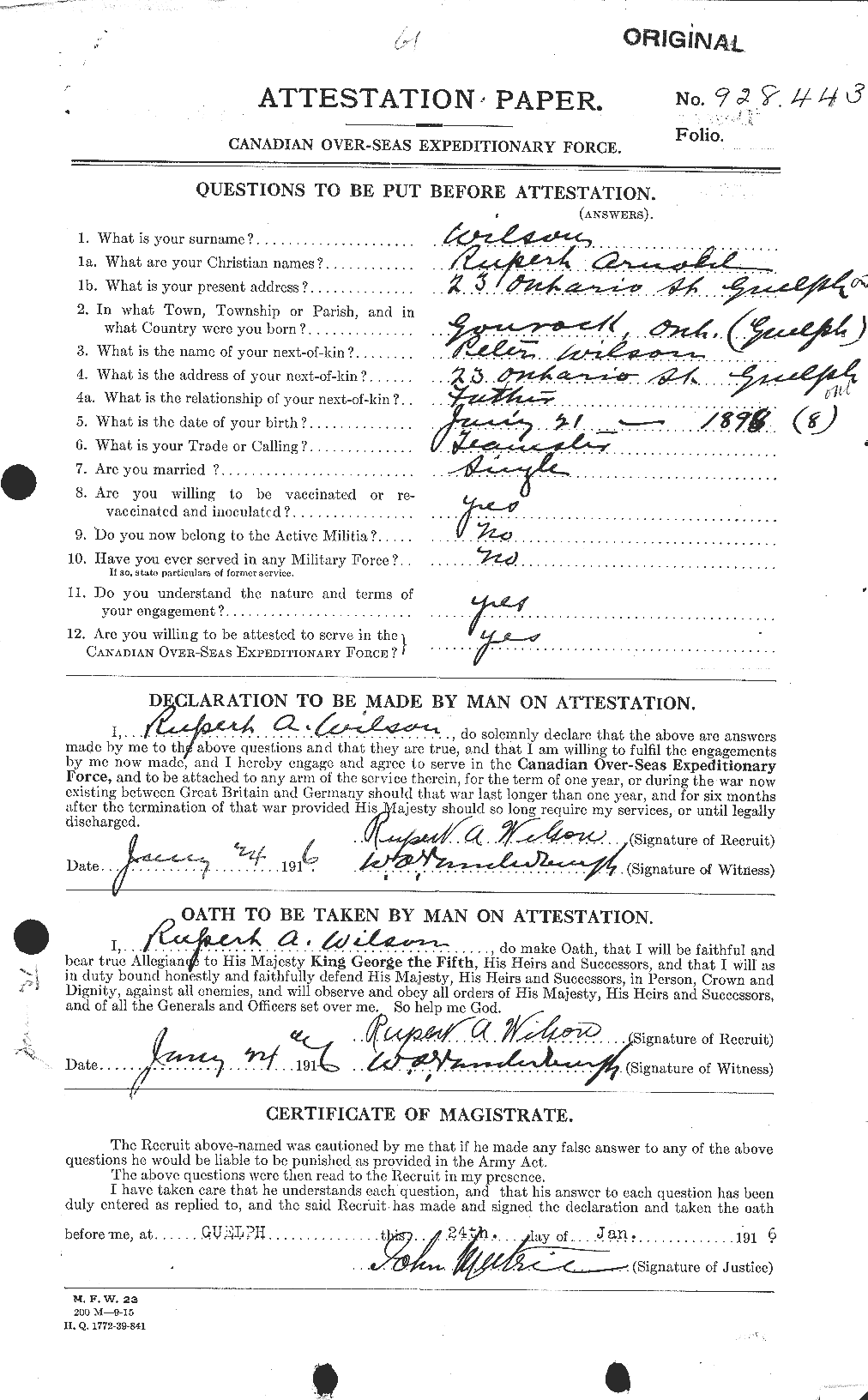 Personnel Records of the First World War - CEF 681072a
