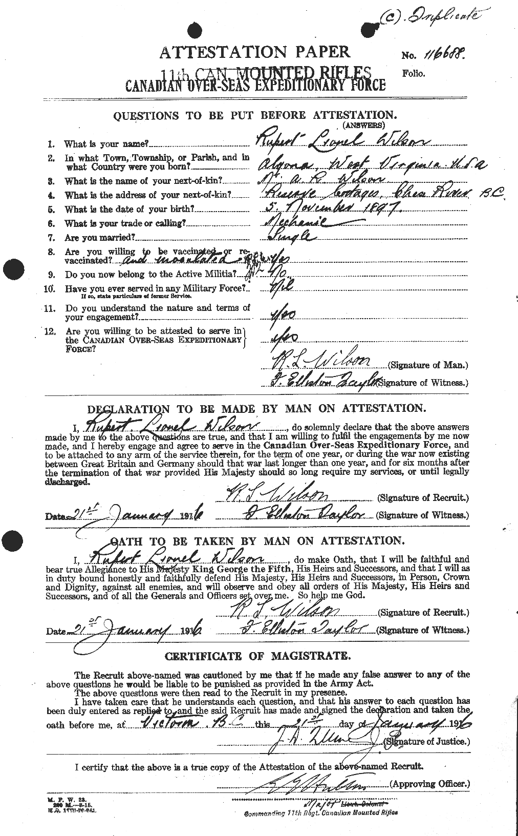 Personnel Records of the First World War - CEF 681073a