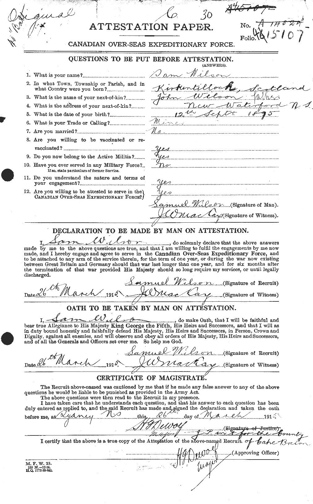 Personnel Records of the First World War - CEF 681087a