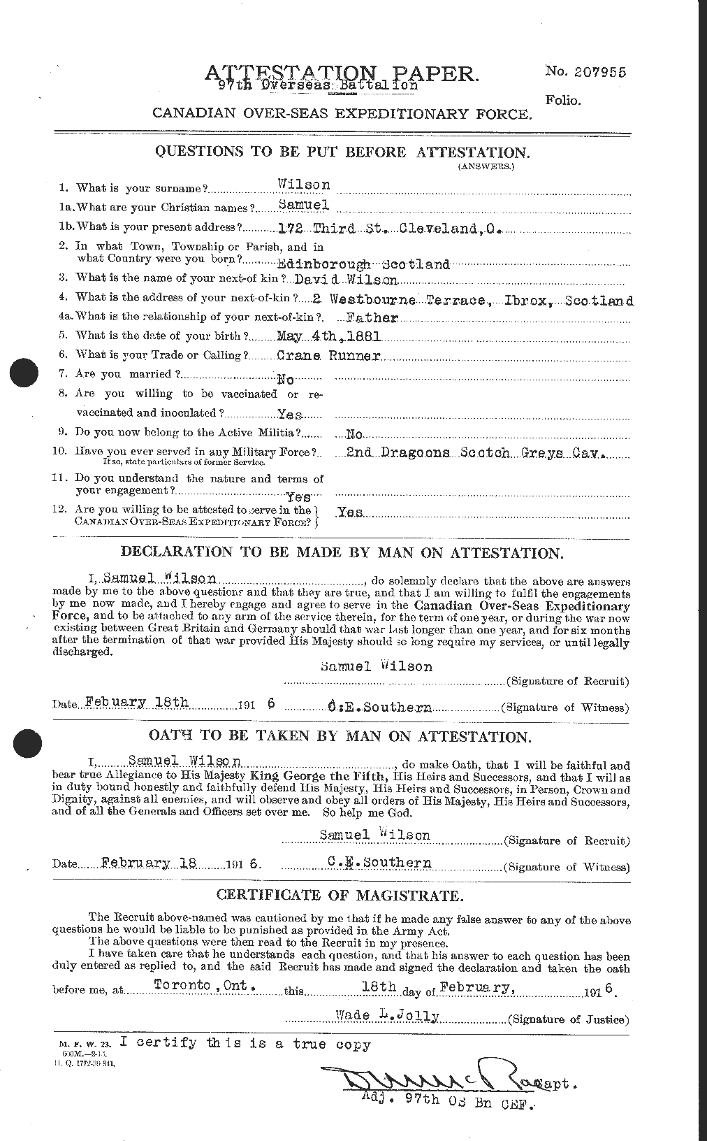 Personnel Records of the First World War - CEF 681106a