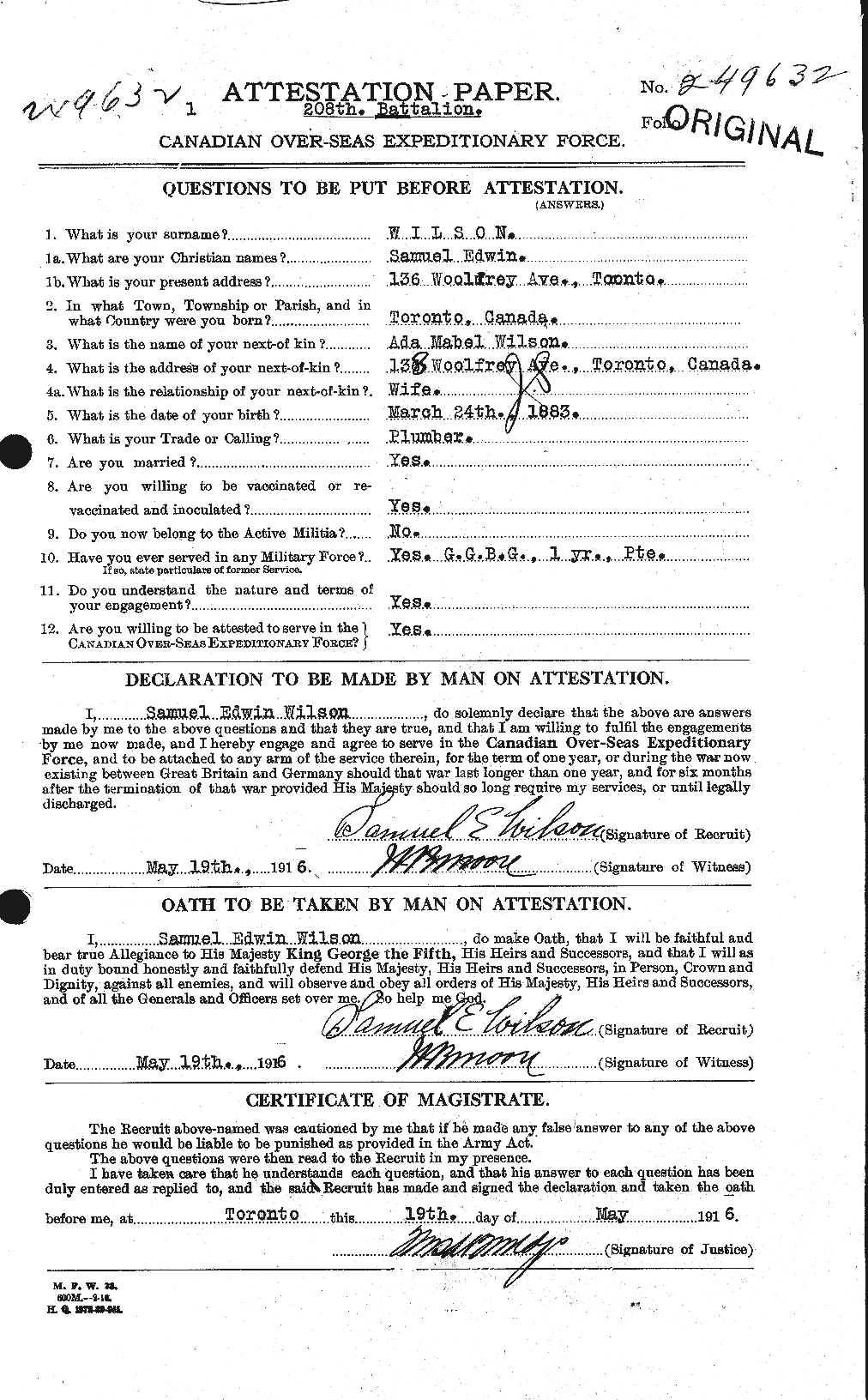 Personnel Records of the First World War - CEF 681112a