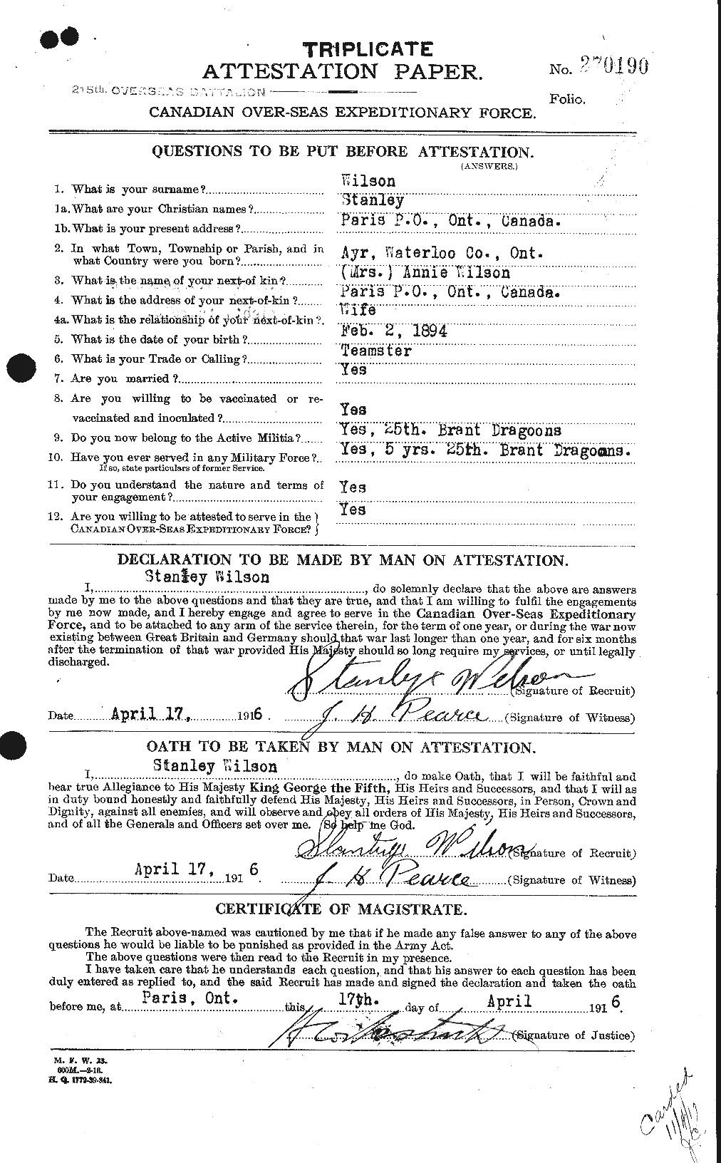 Personnel Records of the First World War - CEF 681137a