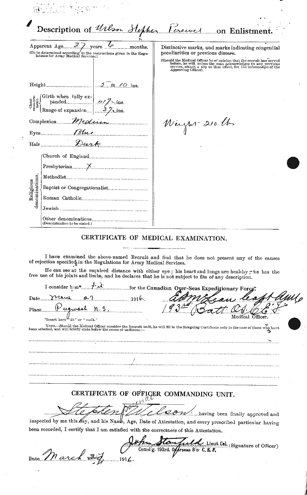 Personnel Records of the First World War - CEF 681150b