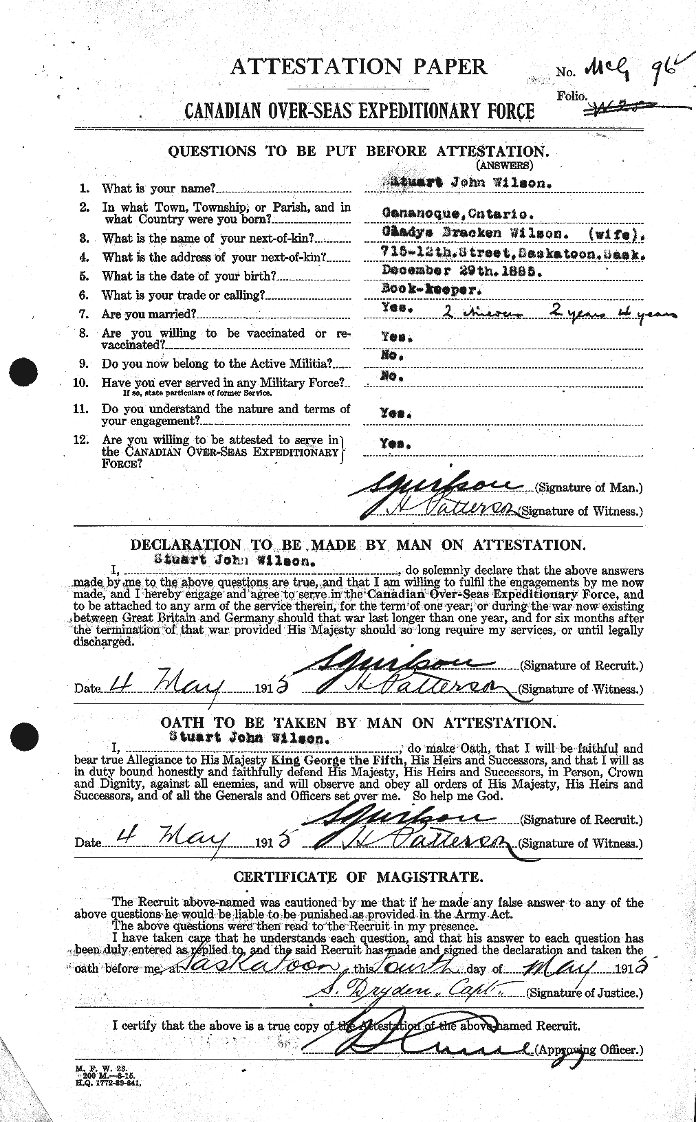 Personnel Records of the First World War - CEF 681155a